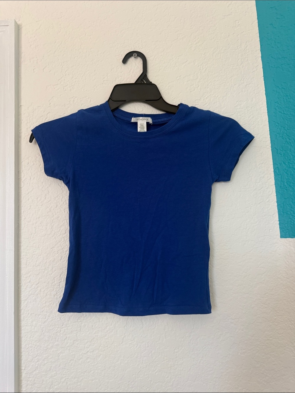 Classic Cotton Crew Neck Kids Tee - Royal Blue